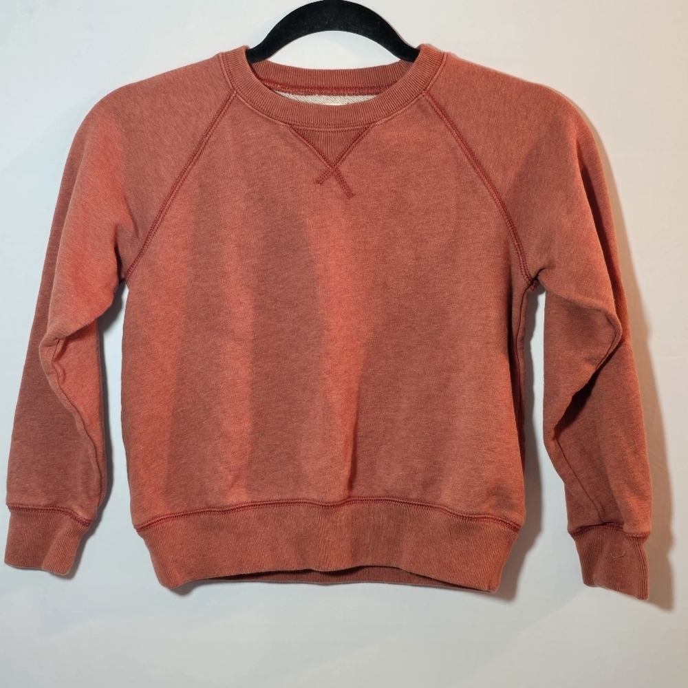 Crewcuts Re-Imagined by J Crew Heather Red Crewneck Pullover Sweatshirt, sz 8